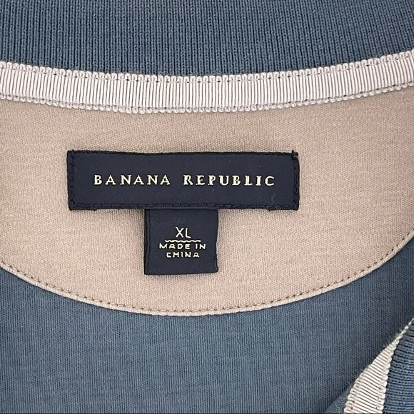 BANANA REPUBLIC polo shirt shirt sleeve casual wear Men’s wear Teal green XL - Picture 8 of 9